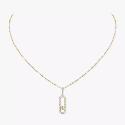[Aurelle Style]Move Uno Diamond Necklace in Rose Gold