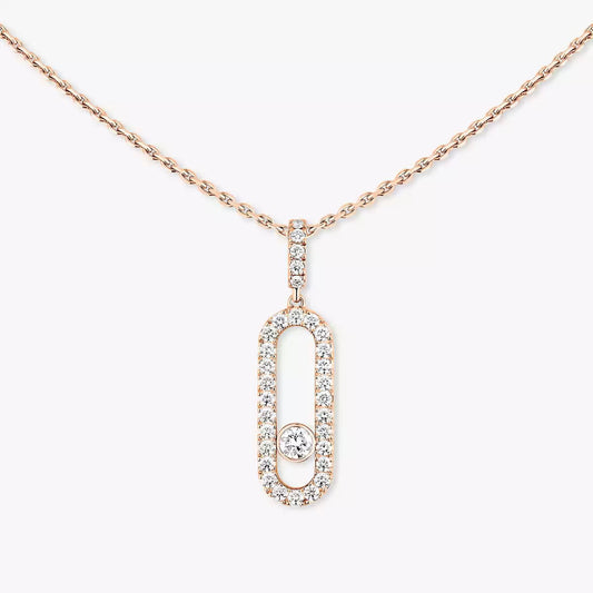 [Aurelle Style]Move Uno Diamond Necklace in Rose Gold