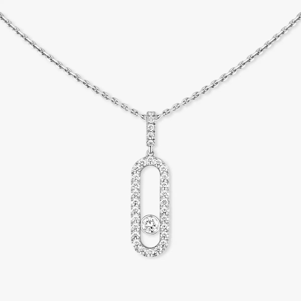 [Aurelle Style]Move Uno Diamond Necklace in Rose Gold