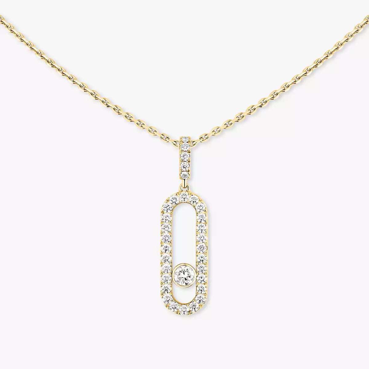 [Aurelle Style]Move Uno Diamond Necklace in Rose Gold