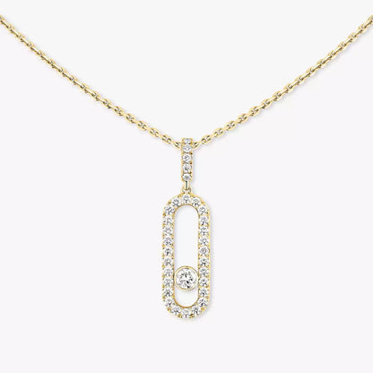 [Aurelle Style]Move Uno Diamond Necklace in Rose Gold