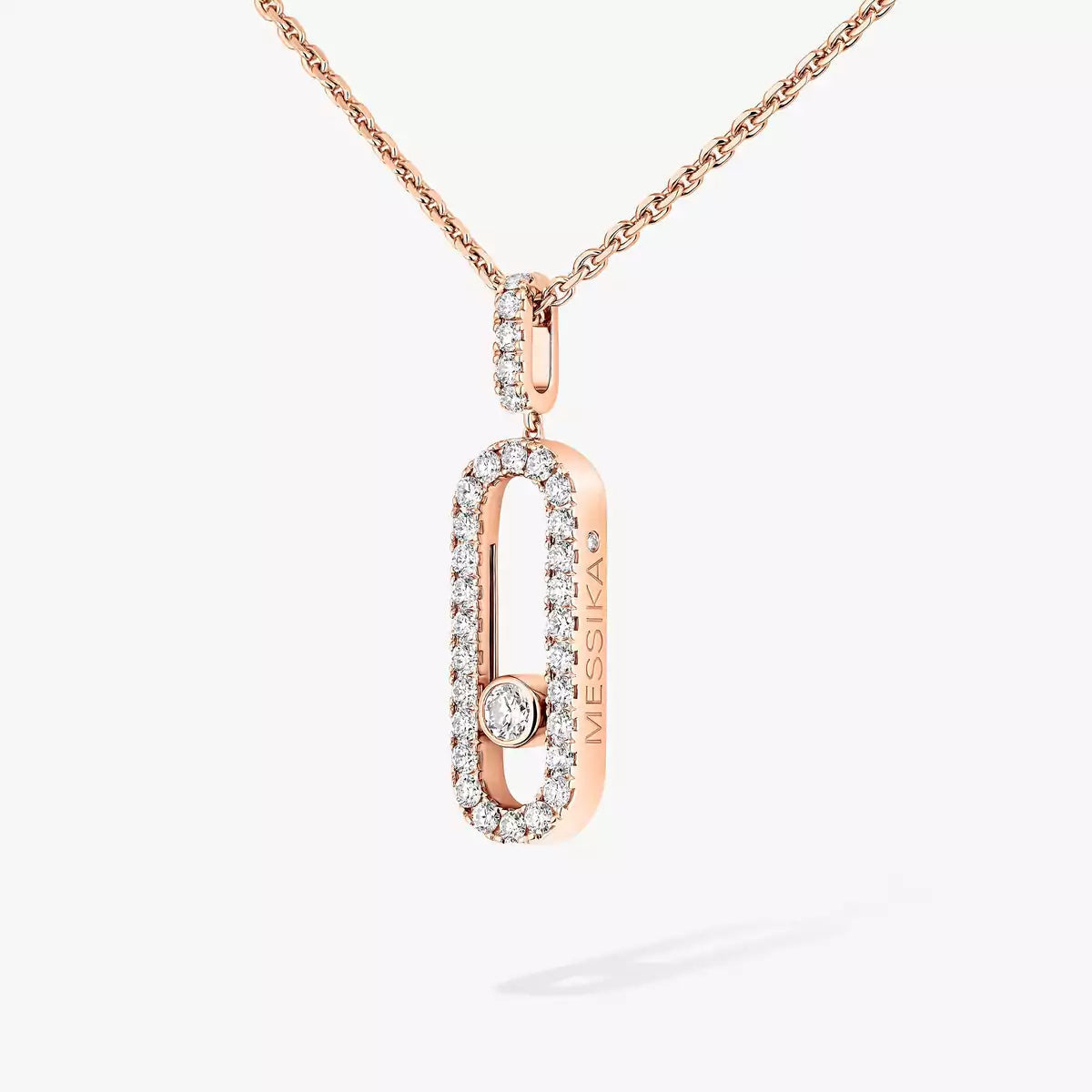 [Aurelle Style]Move Uno Diamond Necklace in Rose Gold