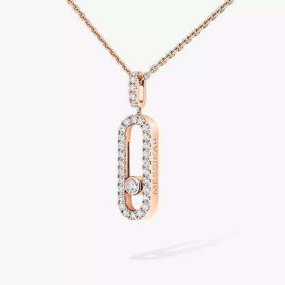 [Aurelle Style]Move Uno Diamond Necklace in Rose Gold