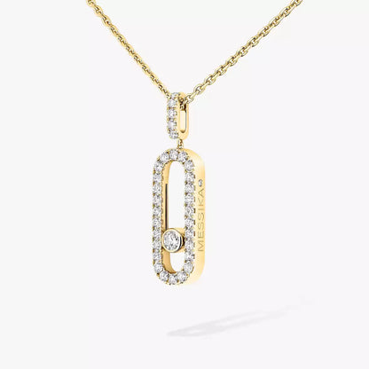 [Aurelle Style]Move Uno Diamond Necklace in Rose Gold