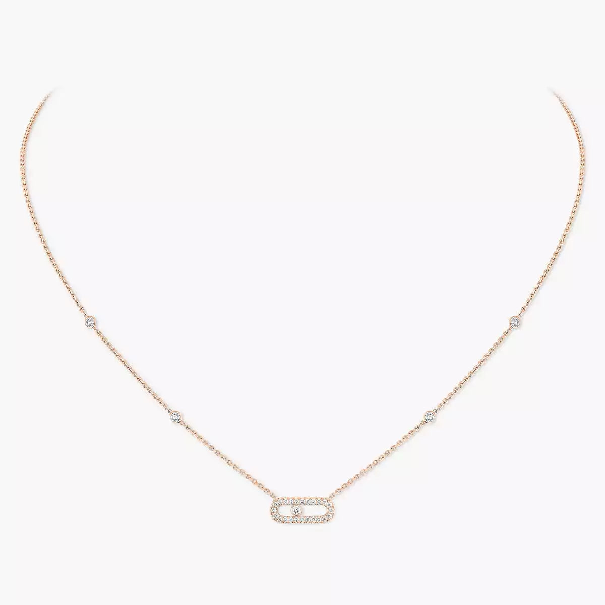 [Aurelle Style]Diamond Necklace Move Uno