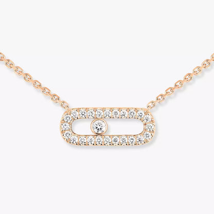 [Aurelle Style]Diamond Necklace Move Uno