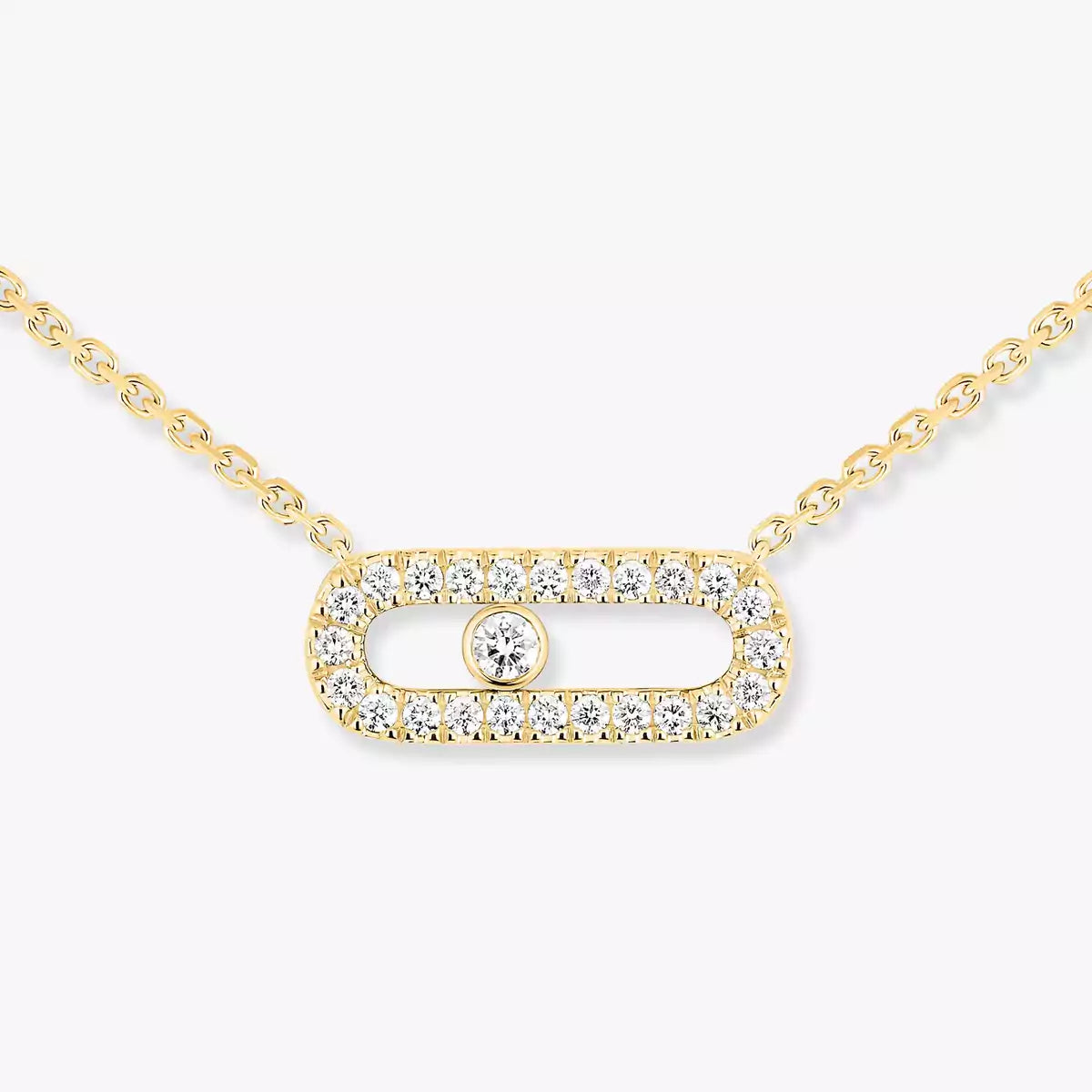 [Aurelle Style]Diamond Necklace Move Uno