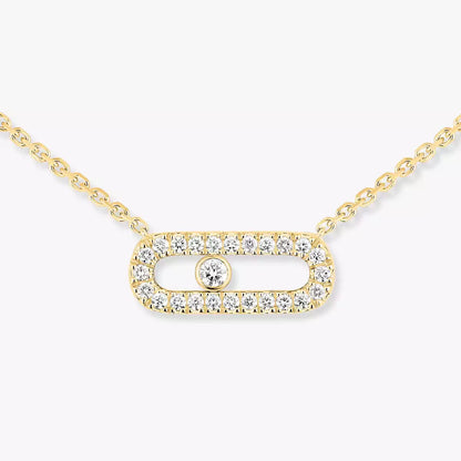 [Aurelle Style]Diamond Necklace Move Uno