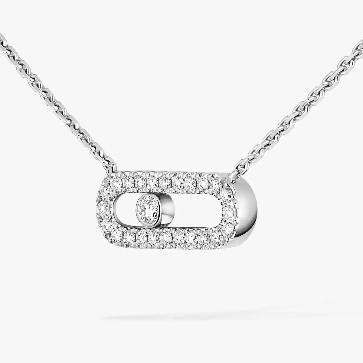 [Aurelle Style]Diamond Necklace Move Uno