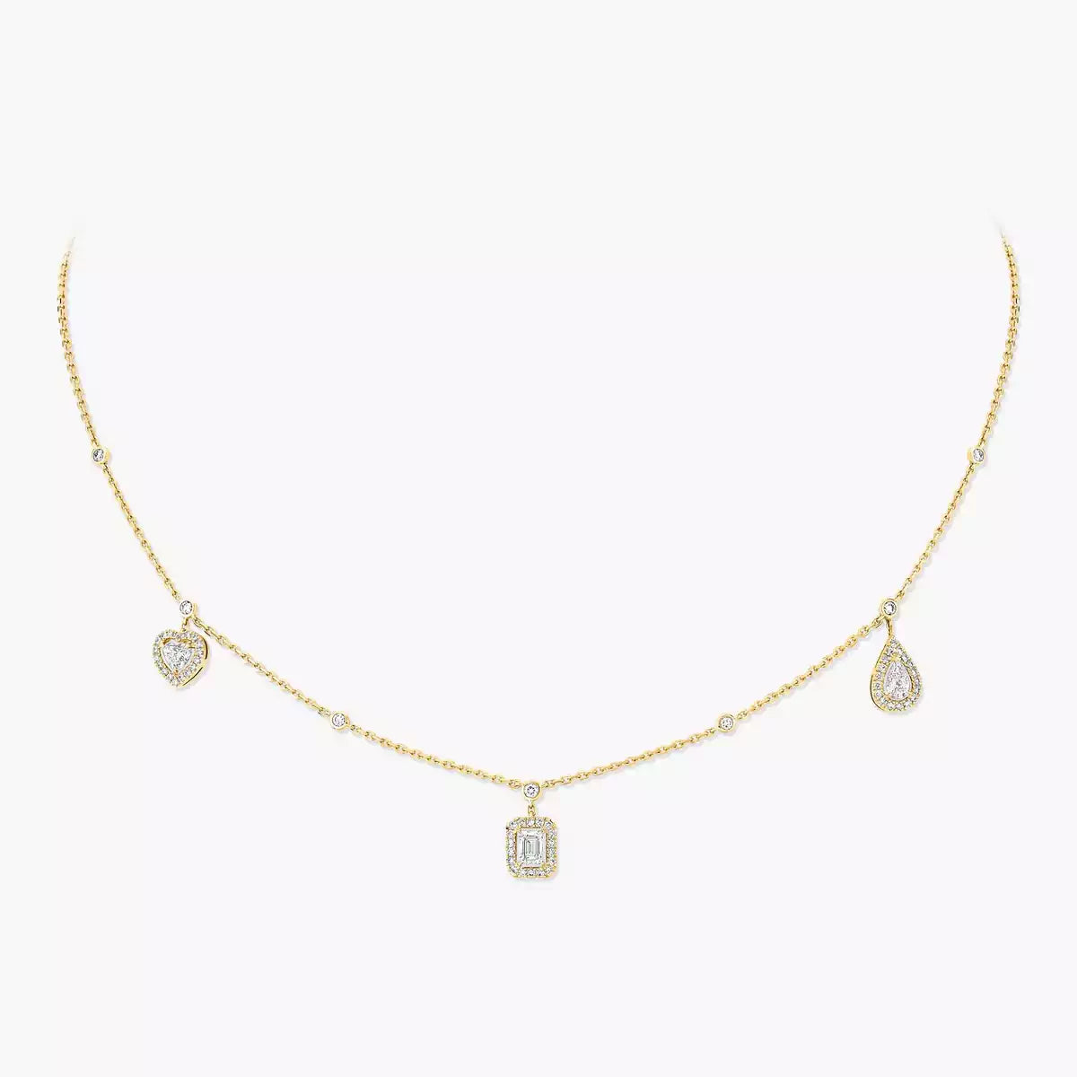[Aurelle Style]My Twin Diamond Necklace in Silver
