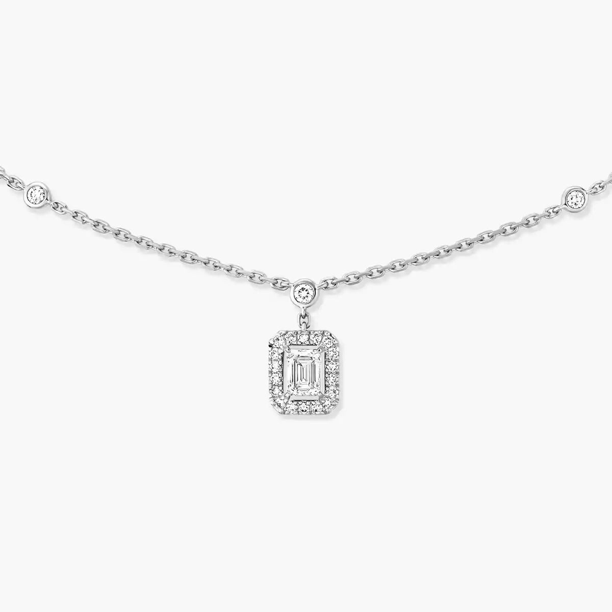 [Aurelle Style]My Twin Diamond Necklace in Silver