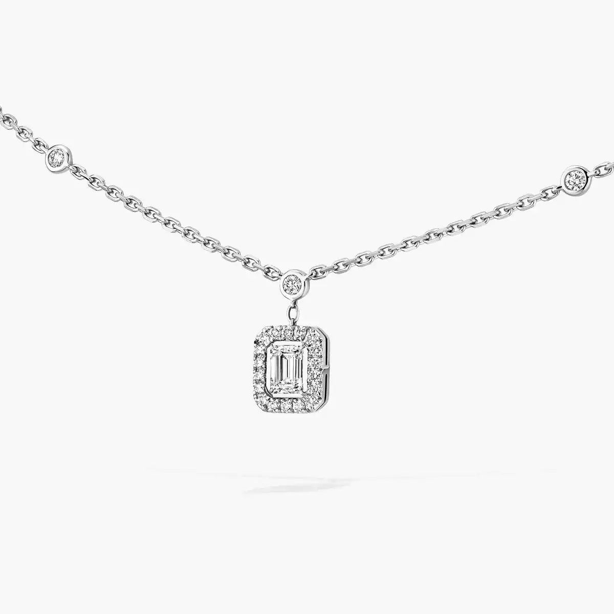 [Aurelle Style]My Twin Diamond Necklace in Silver
