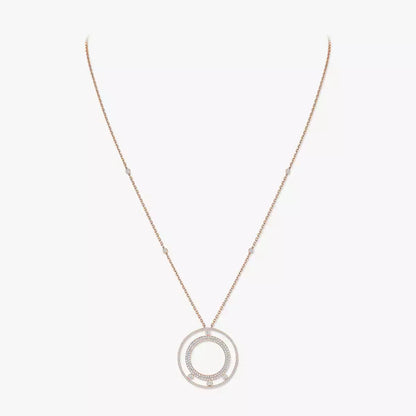 [Aurelle Style]Move Romane Long Pave_-Set Diamond Necklace