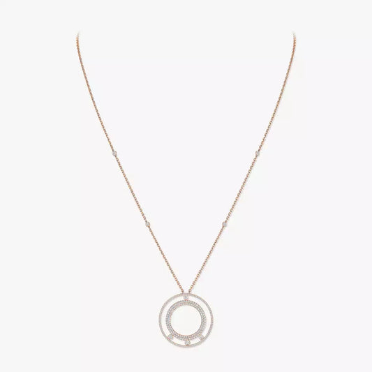 [Aurelle Style]Move Romane Long Pave_-Set Diamond Necklace
