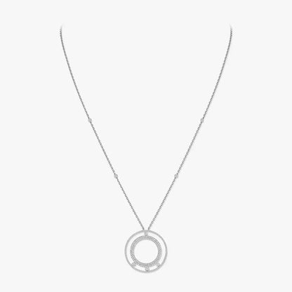 [Aurelle Style]Move Romane Long Pave_-Set Diamond Necklace