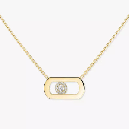 [Aurelle Style]So Move Diamond Necklace in Gold