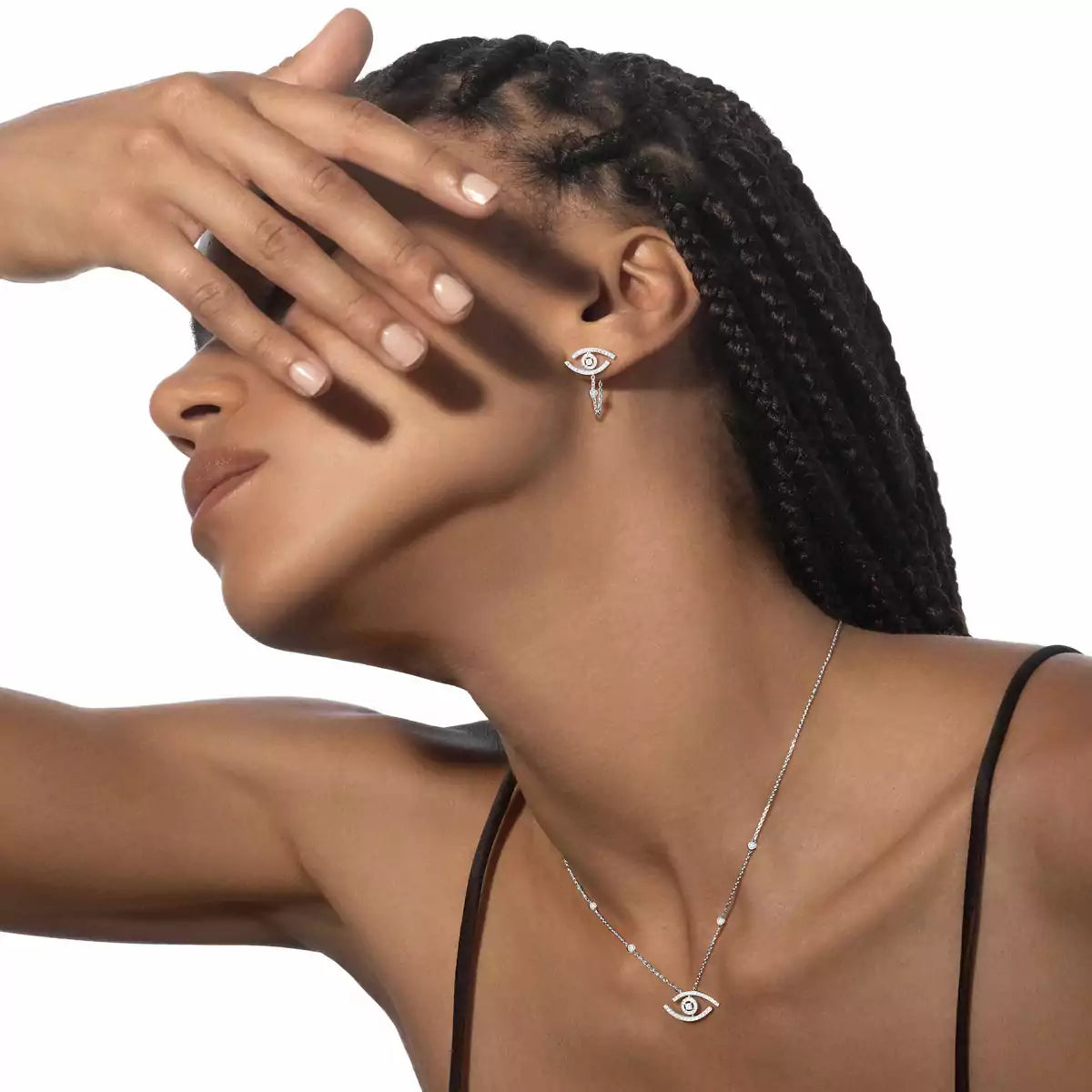 [Aurelle Style]Lucky Eye Diamond Earrings