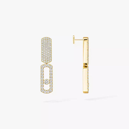 [Aurelle Style]Imperial Move SM Diamond Earrings