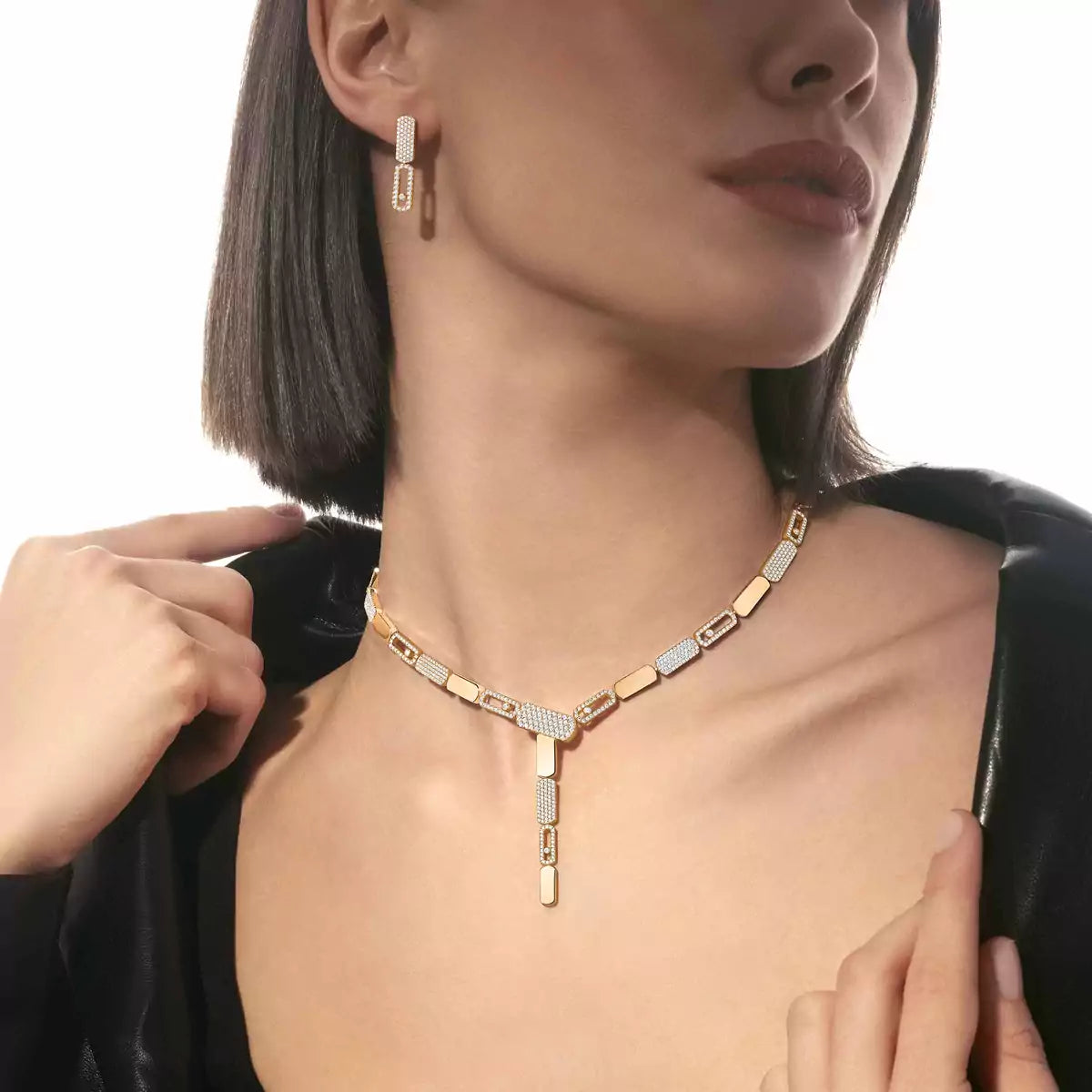 [Aurelle Style]Imperial Move SM Diamond Earrings