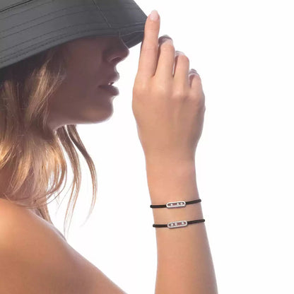 [Aurelle Style]Messika Care(s) pink cord pavé bracelet