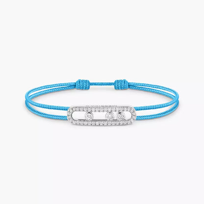 [Aurelle Style]Messika Care(s) pink cord pavé bracelet