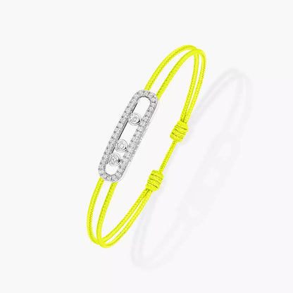 [Aurelle Style]Messika Care(s) pink cord pavé bracelet