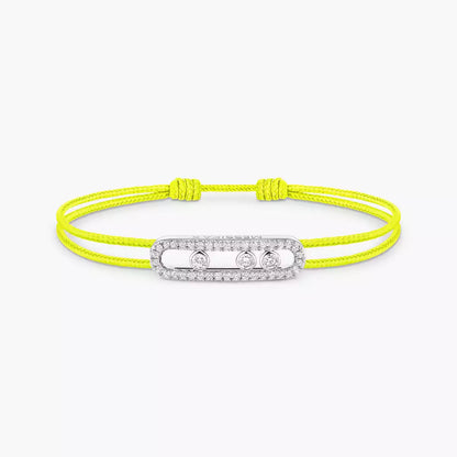 [Aurelle Style]Messika Care(s) pink cord pavé bracelet