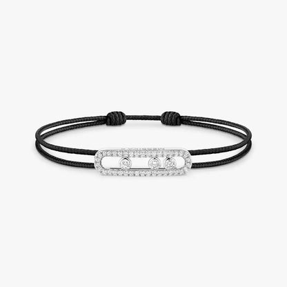 [Aurelle Style]Messika Care(s) pink cord pavé bracelet