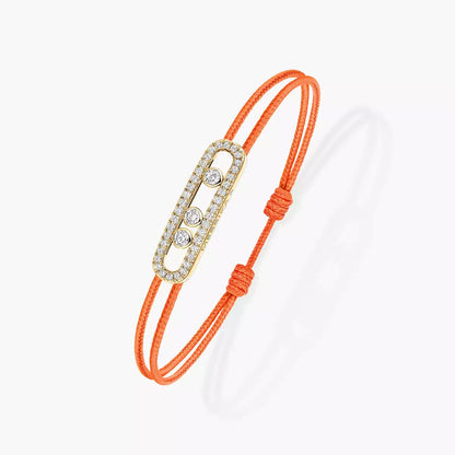 [Aurelle Style]Messika Care(s) pink cord pavé bracelet