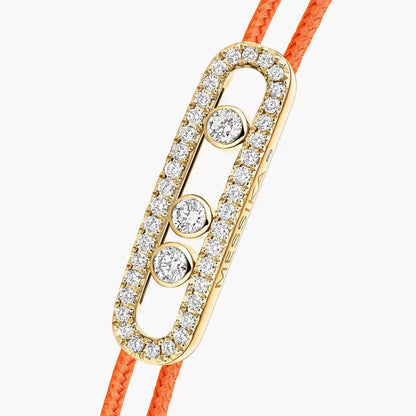 [Aurelle Style]Messika Care(s) pink cord pavé bracelet