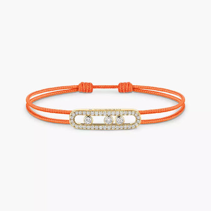 [Aurelle Style]Messika Care(s) pink cord pavé bracelet