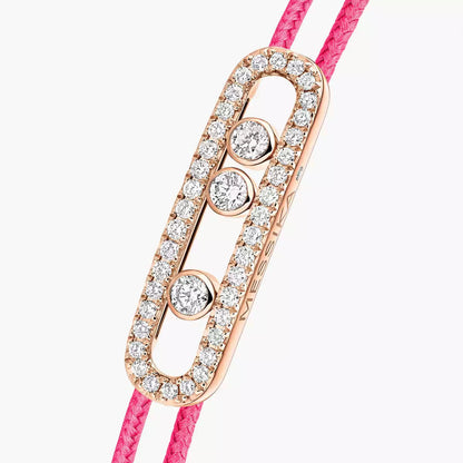 [Aurelle Style]Messika Care(s) pink cord pavé bracelet