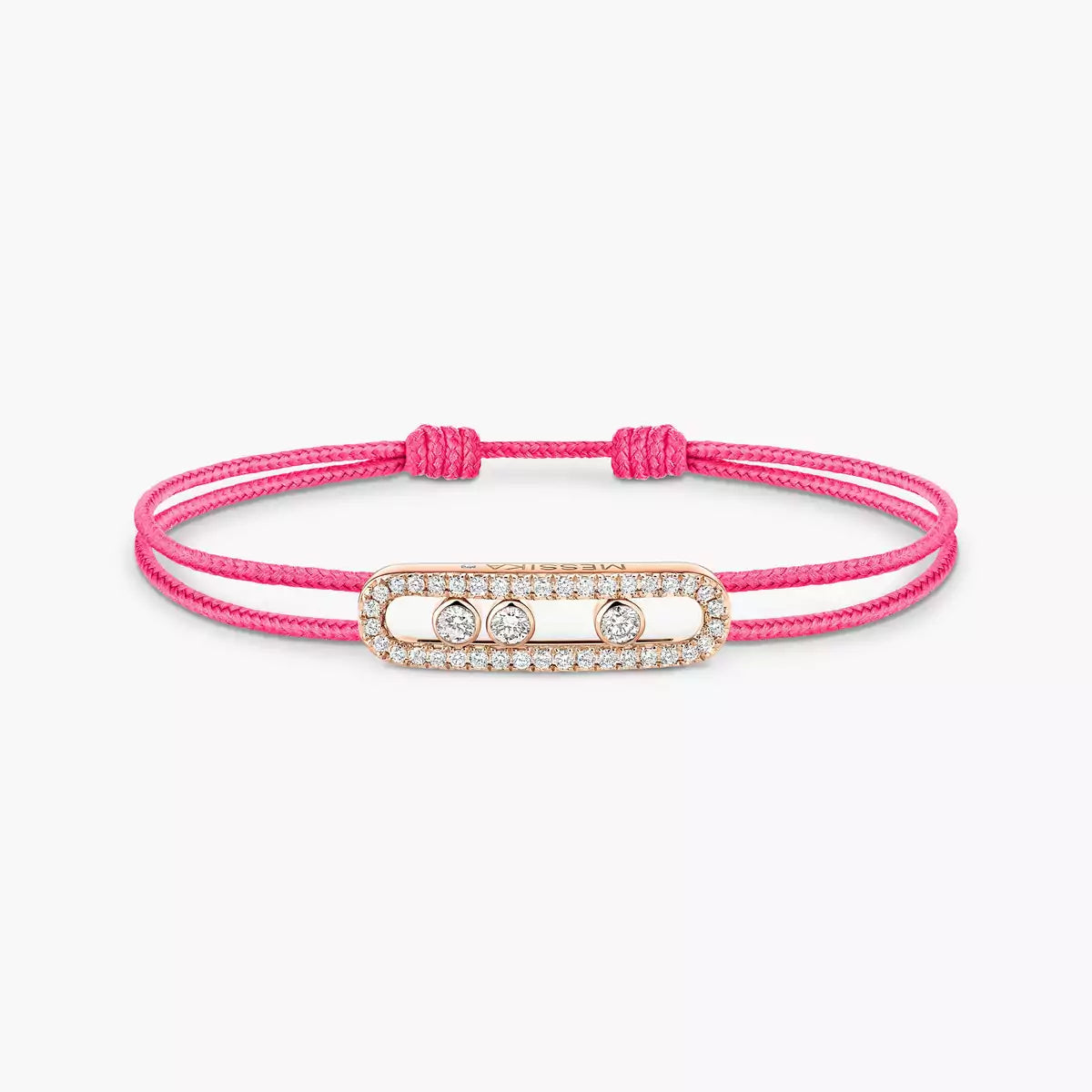 [Aurelle Style]Messika Care(s) pink cord pavé bracelet