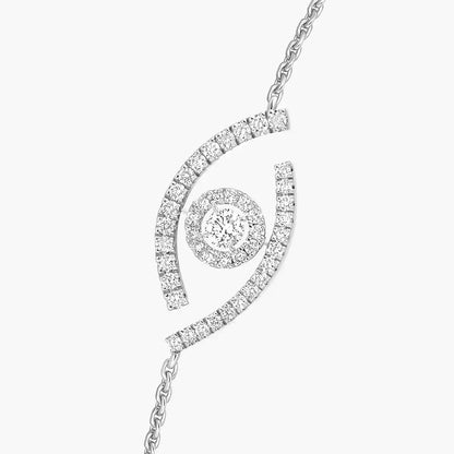 [Aurelle Style]Lucky Eye Pave-Set Diamond Bracelet