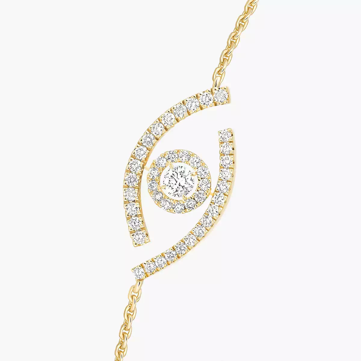 [Aurelle Style]Lucky Eye Pave-Set Diamond Bracelet