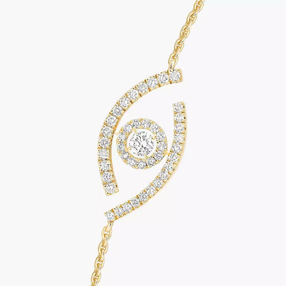 [Aurelle Style]Lucky Eye Pave-Set Diamond Bracelet
