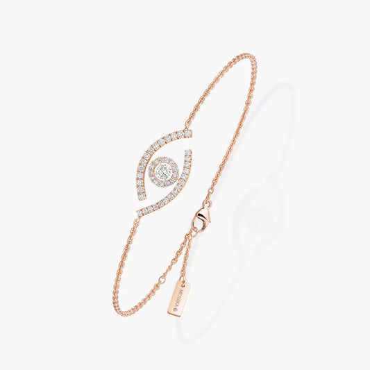[Aurelle Style]Lucky Eye Pave-Set Diamond Bracelet