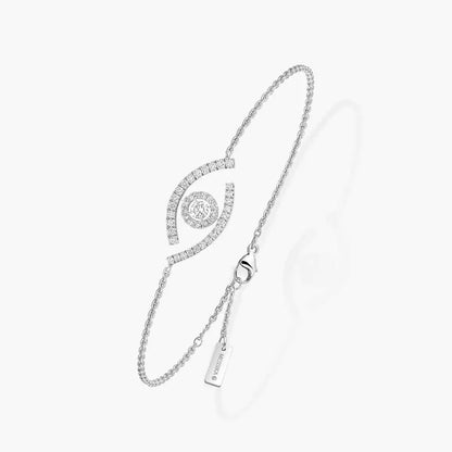 [Aurelle Style]Lucky Eye Pave-Set Diamond Bracelet