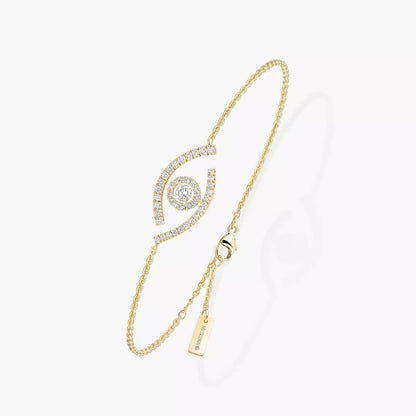 [Aurelle Style]Lucky Eye Pave-Set Diamond Bracelet