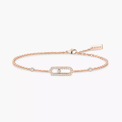 [Aurelle Style]Move Uno Diamond Bracelet