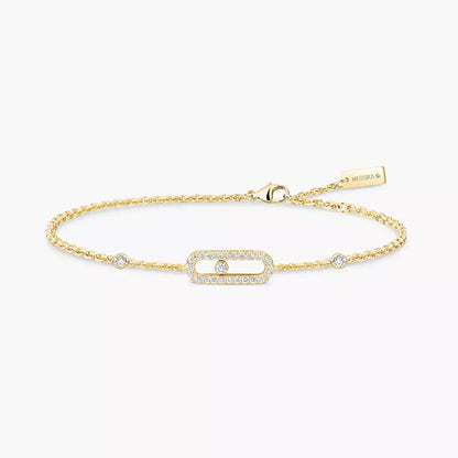 [Aurelle Style]Move Uno Diamond Bracelet