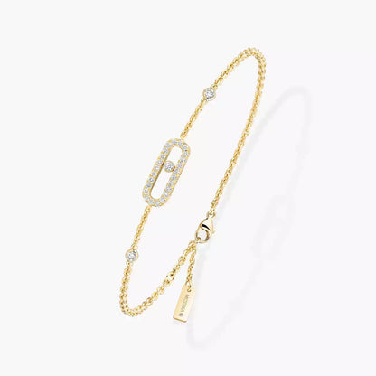 [Aurelle Style]Move Uno Diamond Bracelet