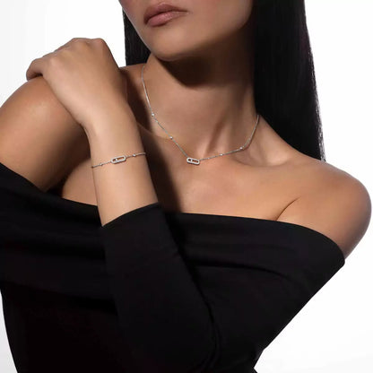 [Aurelle Style]Move Uno Diamond Bracelet