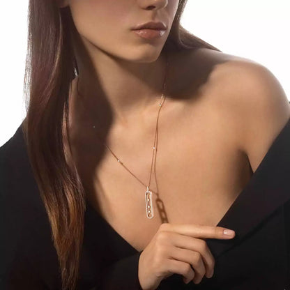 [Aurelle Style]Diamond Necklace Move 10Th