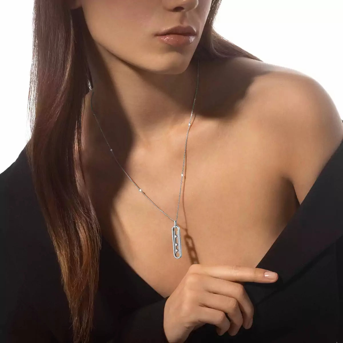 [Aurelle Style]Diamond Necklace Move 10Th