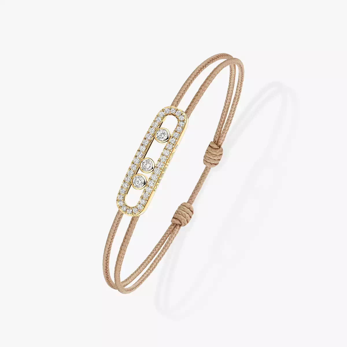 [Aurelle Style]Messika Care(s) pink cord pavé bracelet