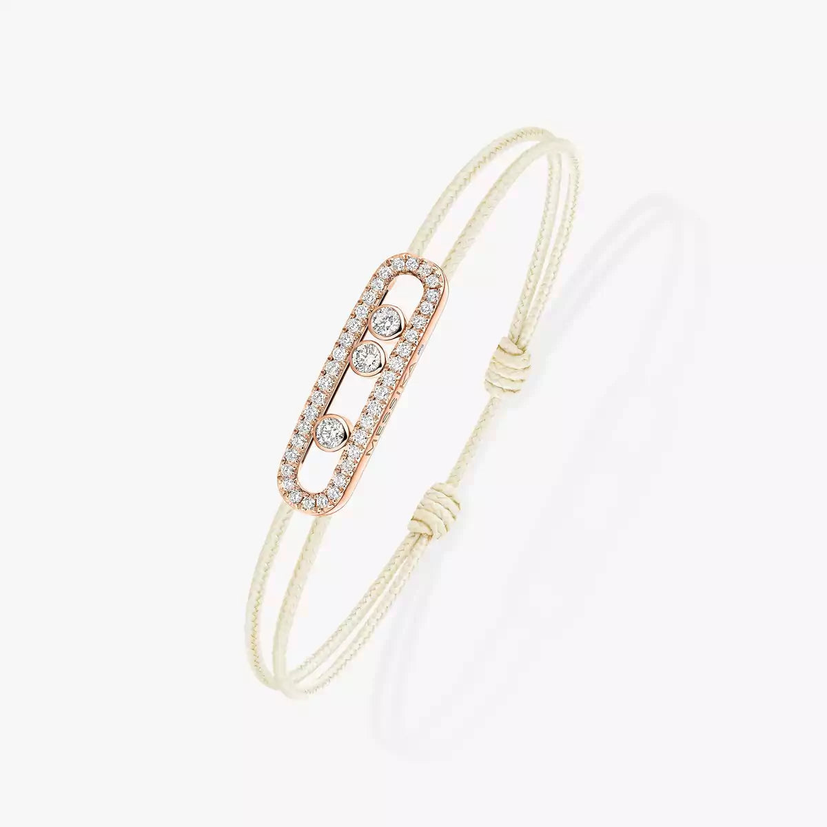 [Aurelle Style]Messika Care(s) pink cord pavé bracelet