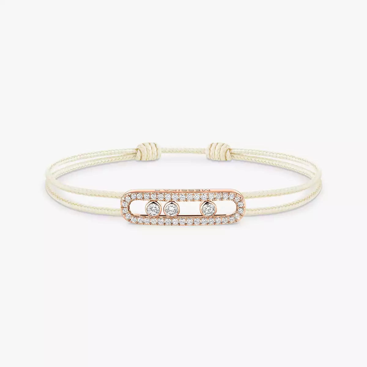 [Aurelle Style]Messika Care(s) pink cord pavé bracelet