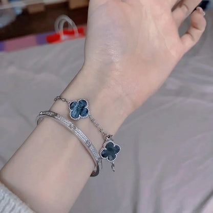 [Aurelle Style]CLOVER 5 MOTIF PIETERSITE BRACELET COLLECTION