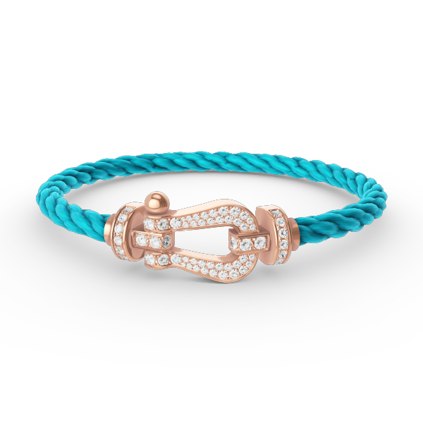 [Aurelle Style]FORCE LARGE HORSESHOE FULL DIAMOND BRACELET ROSE GOLD